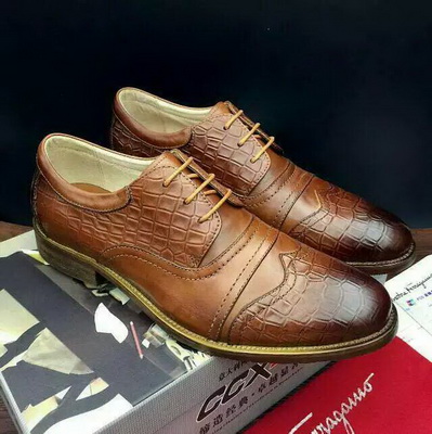 Salvatore Ferragamo Business Men Shoes--090